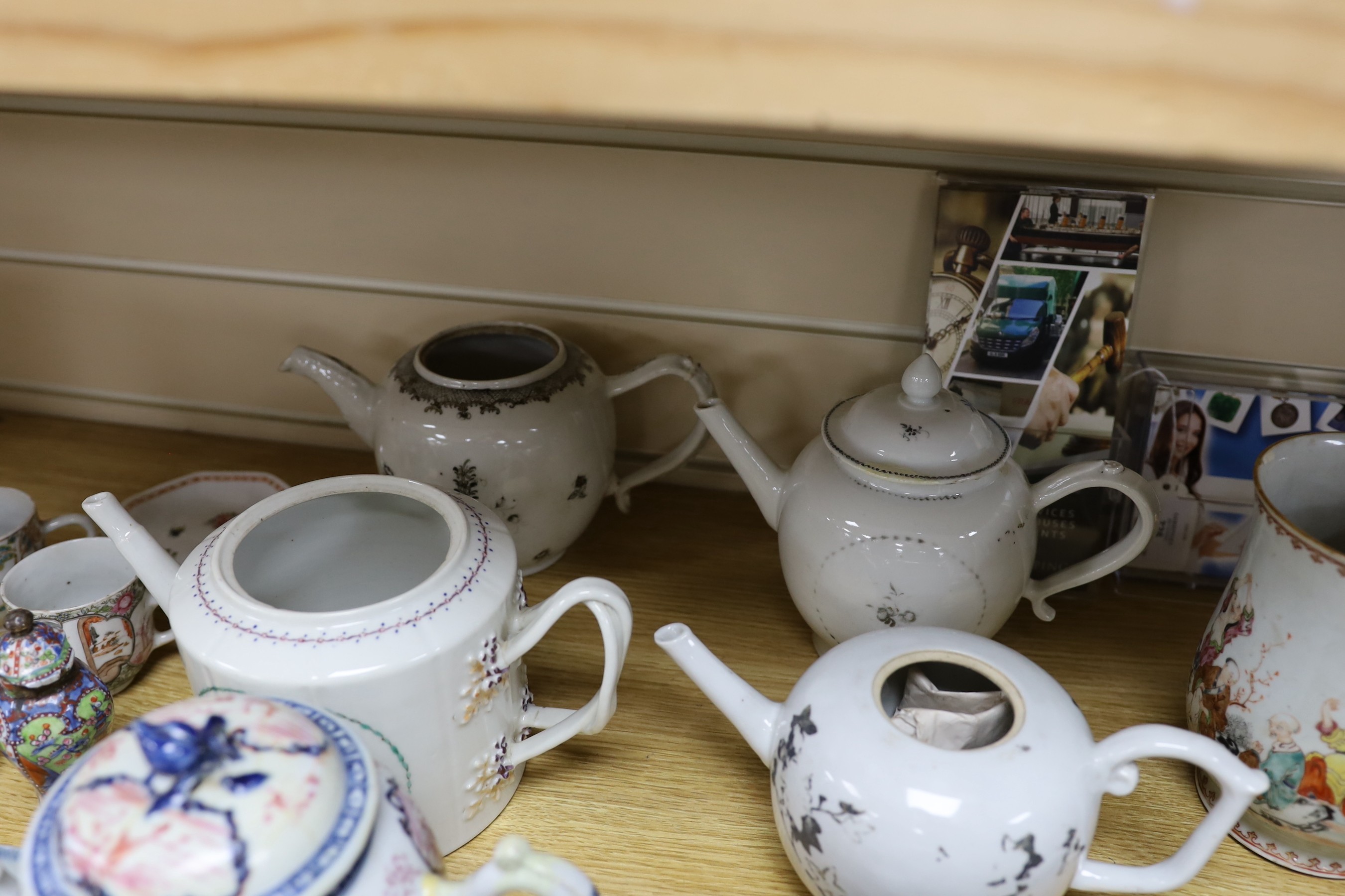 A collection of mixed Chinese export tableware, 18th century and later